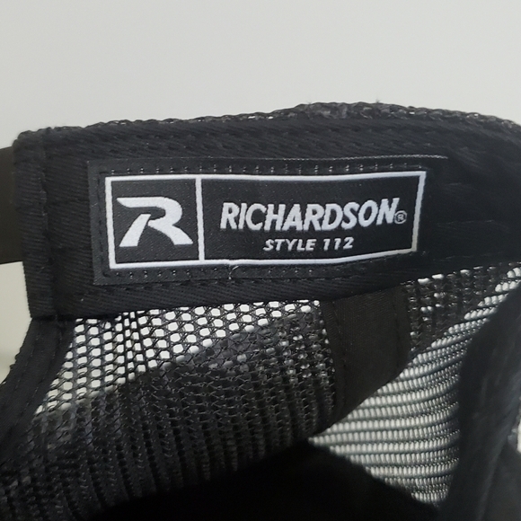 NWT Richardson Style 112 Sand Bagger Black Mesh Trucker Hat Cap - Picture 13 of 14